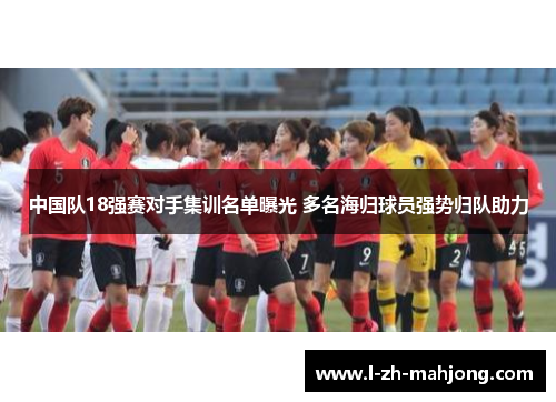 中国队18强赛对手集训名单曝光 多名海归球员强势归队助力